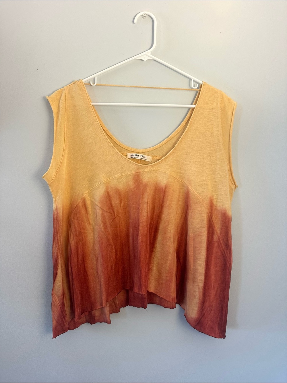 Free People Sunset Dip-Dye Sleeveless Top